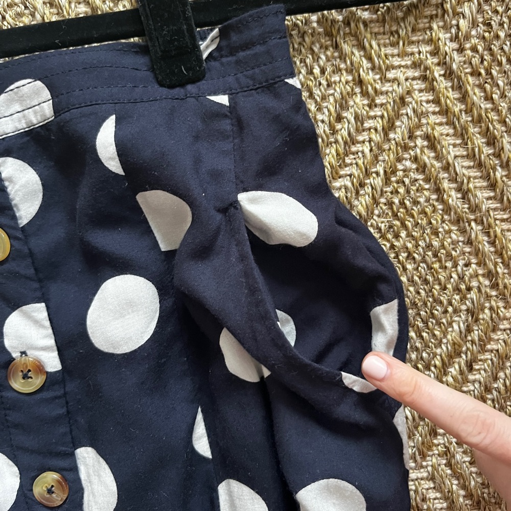 Maeve Black & White Polka Dot Skirt - Picture 4 of 15